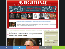 Tablet Screenshot of musicletter.it